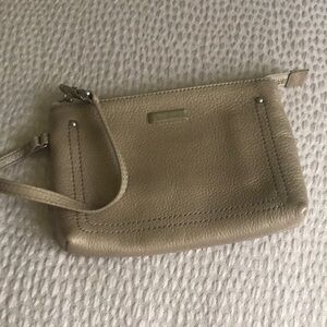 Cole Haan Beige Leather Wristlet